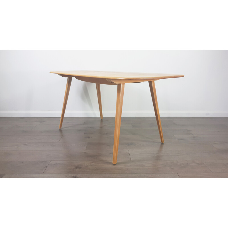 Vintage Plank table for Ercol in beechwood and elmwood 1960