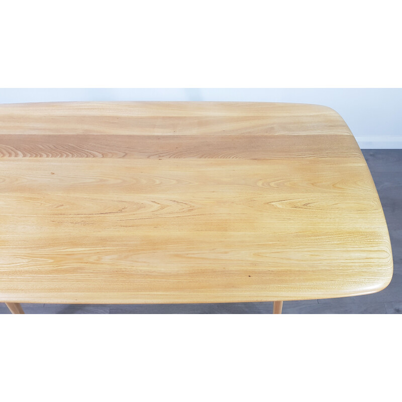 Table vintage Plank pour Ercol en hêtre et orme 1960