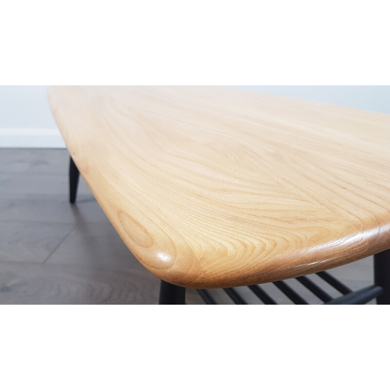 Table basse en orme par Lucian Ercolani pour Ercol