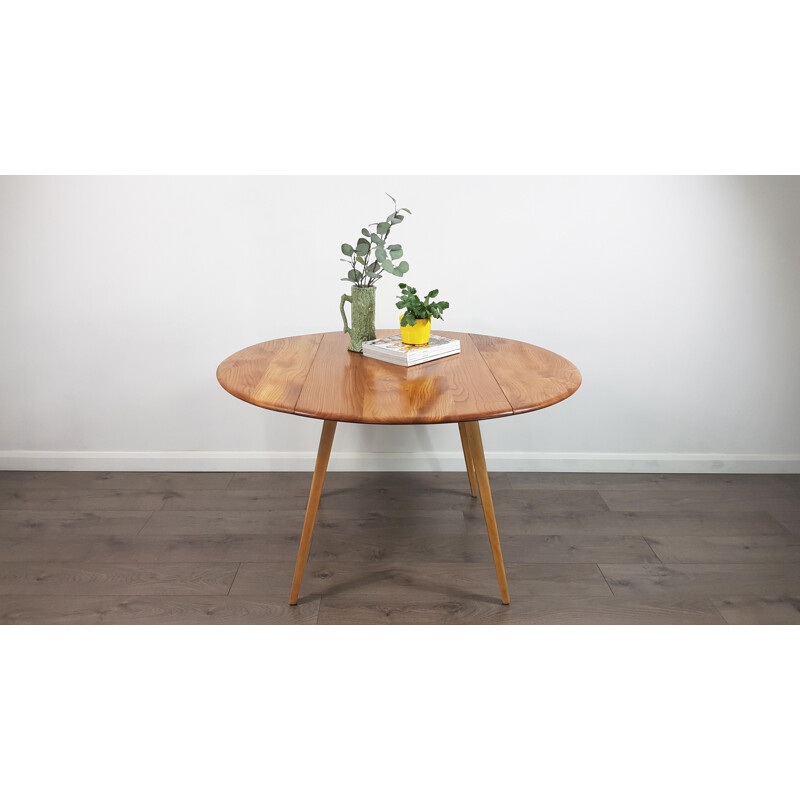 Vintage table in elm by Lucian Ercolani