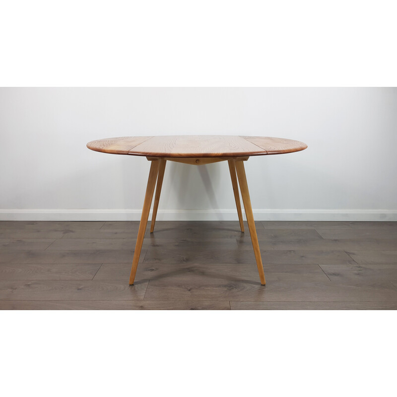 Vintage table in elm by Lucian Ercolani