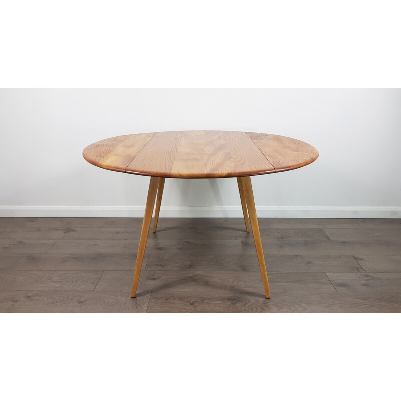 Vintage table in elm by Lucian Ercolani