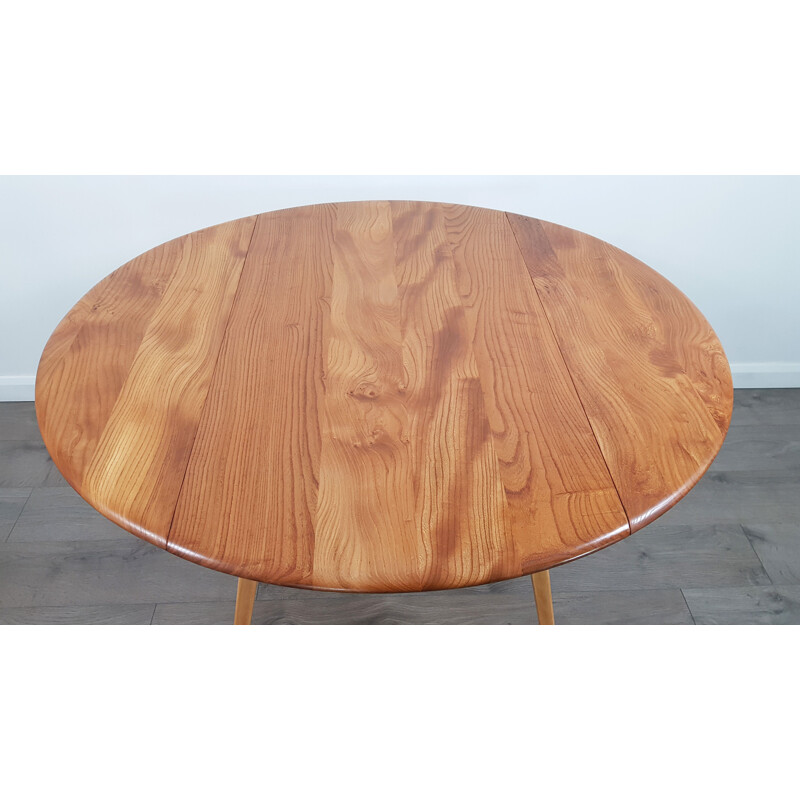 Vintage table in elm by Lucian Ercolani