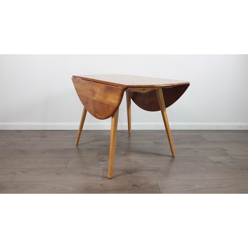 Vintage table in elm by Lucian Ercolani