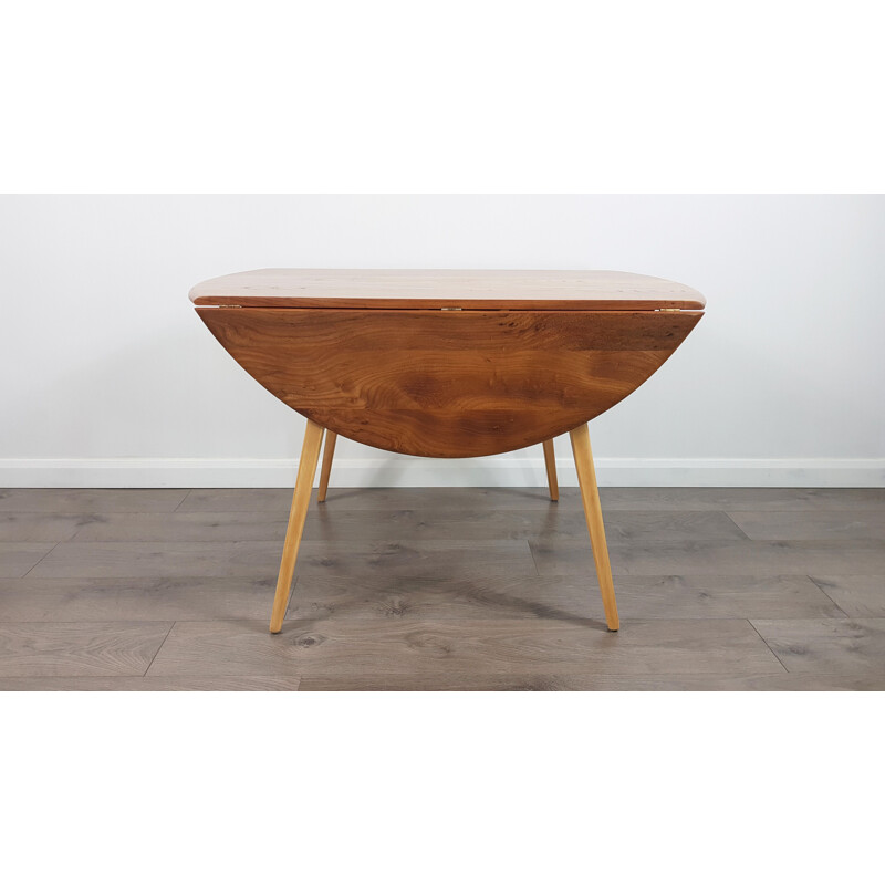 Vintage table in elm by Lucian Ercolani