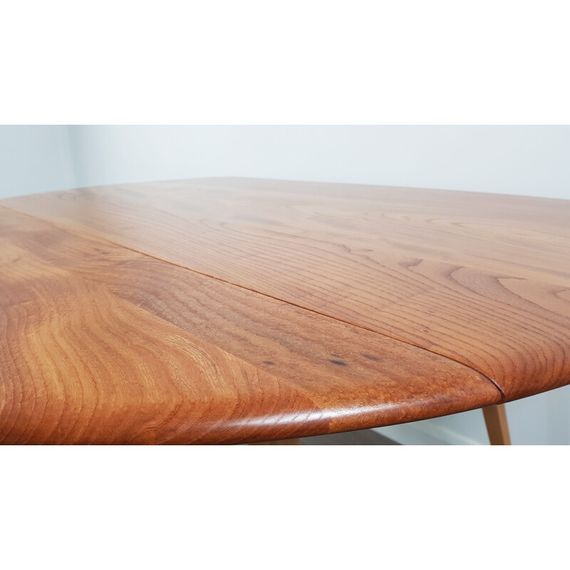 Vintage table in elm by Lucian Ercolani