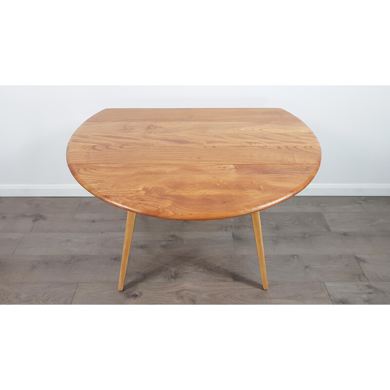 Vintage table in elm by Lucian Ercolani