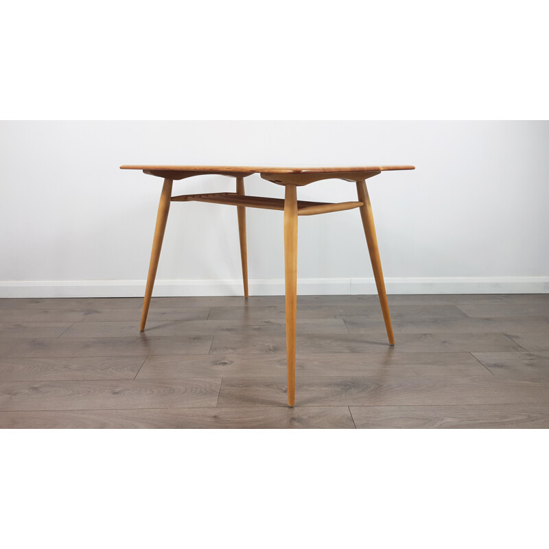 Vintage table in solid elm by Lucian Ercolani