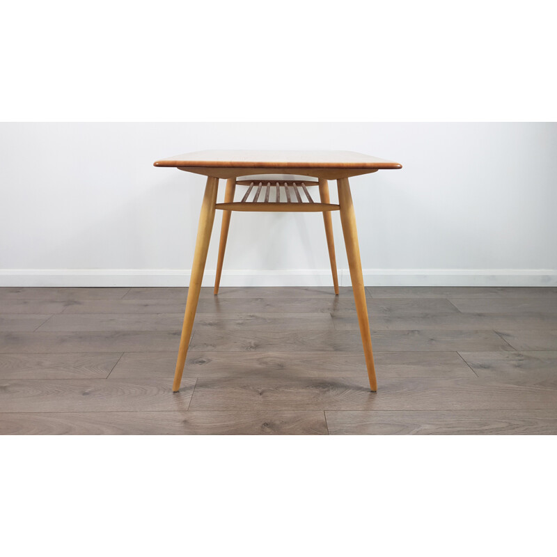 Vintage table in solid elm by Lucian Ercolani