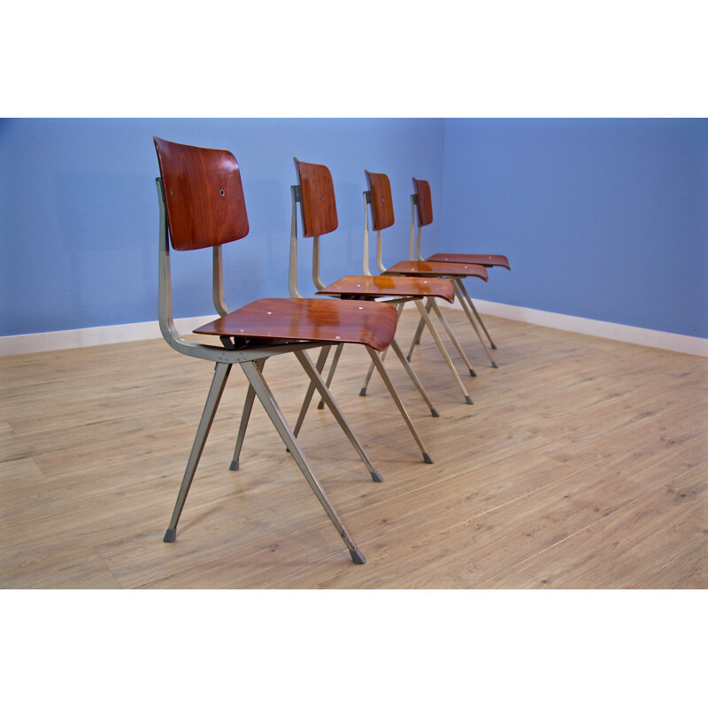 Set of 4 Result chairs by Friso Kramer