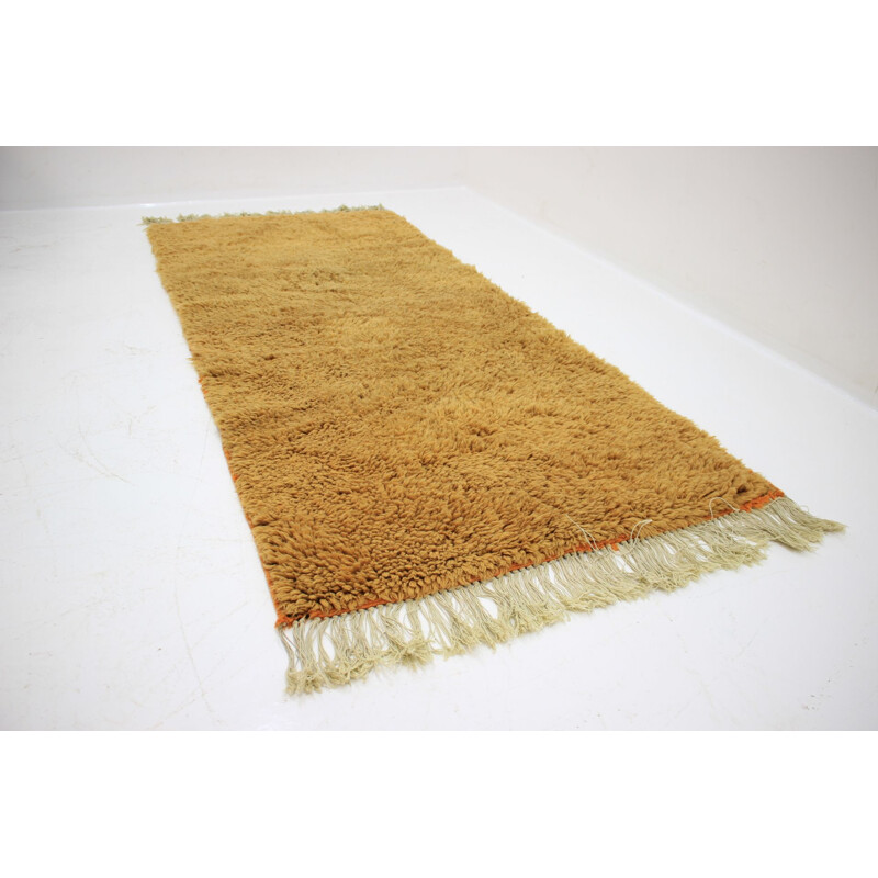 Scandinavian carpet in brown wool