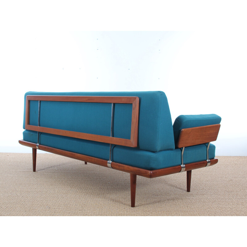 Minerva vintage daybed in blue fabric