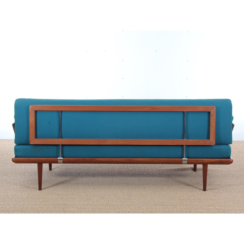 Minerva vintage daybed in blue fabric