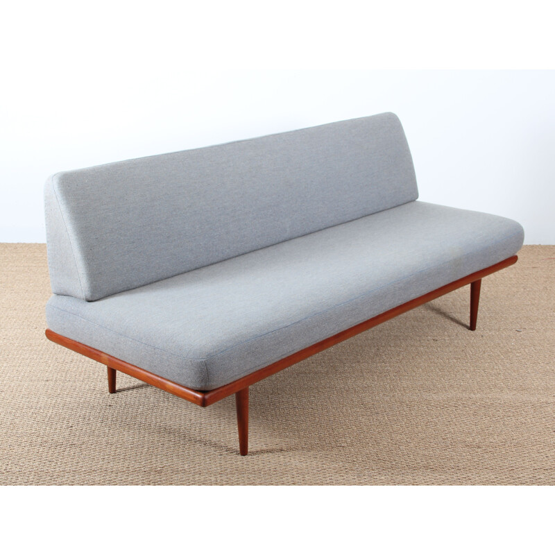 Minerva vintage daybed in grey fabric