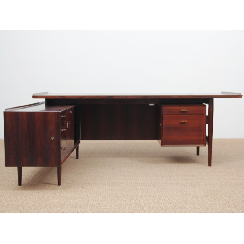 Mesa executiva Vintage Rio Rosewood por Arne Vodder para mobiliário Sibast Furniture