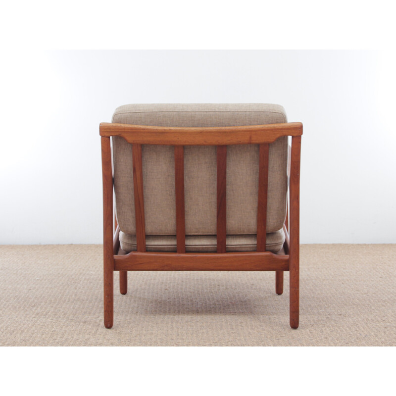 Pair of vintage "Kuba" armchairs in teak