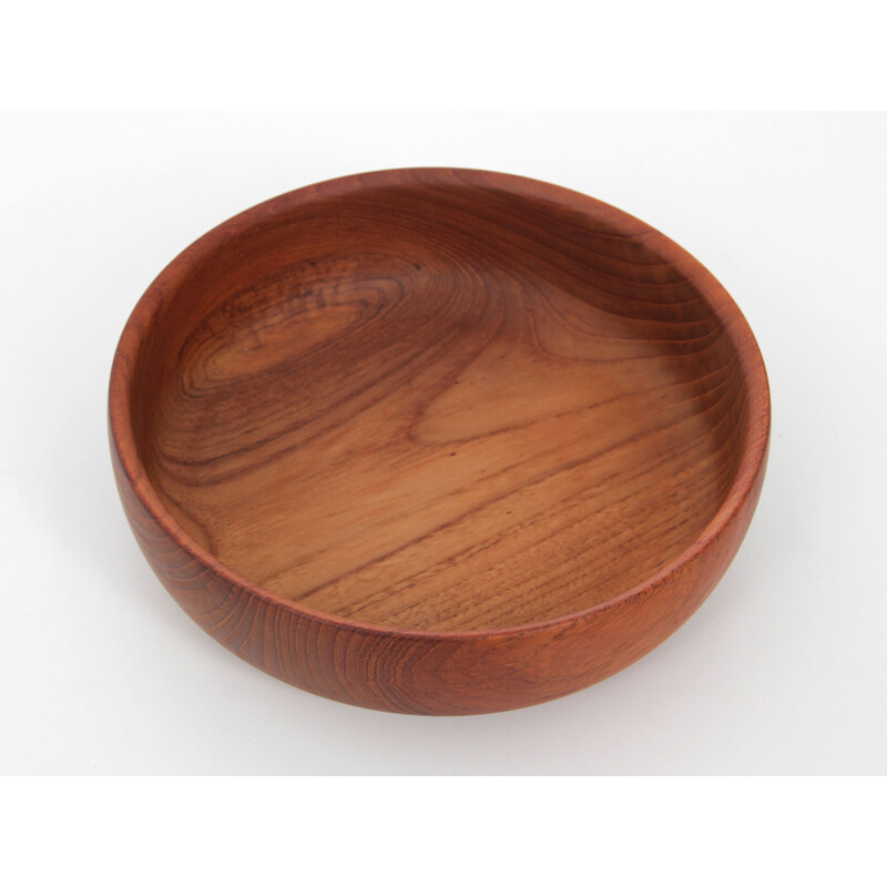 Large Scandinavian dish in teak