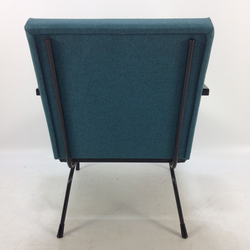 Blue armchair by Wim Rietveld for Gispen
