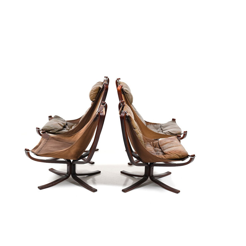 Set of 4 Falcon Lounge Chairs by Sigurd Ressell