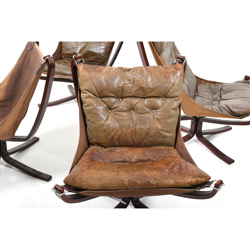 Set of 4 Falcon Lounge Chairs by Sigurd Ressell