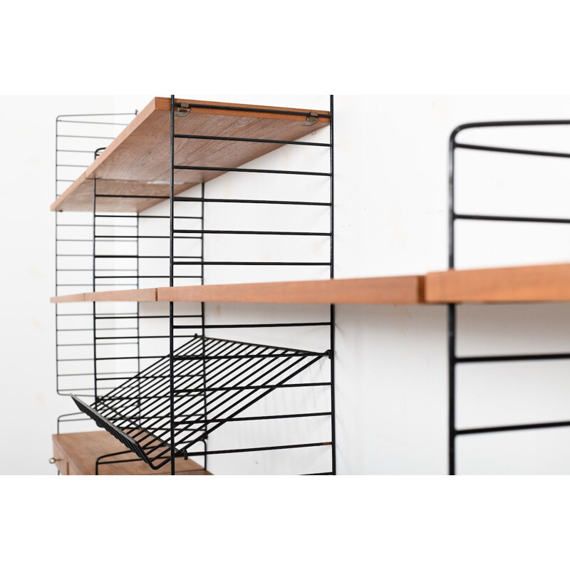Vintage teak shelf system by Kajsa and Nils Nisse