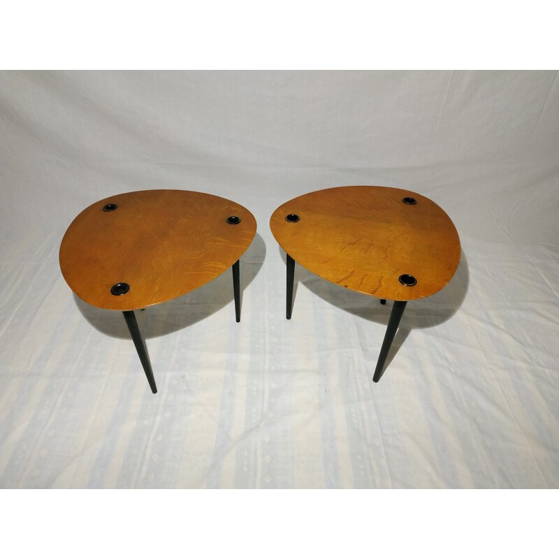 Vintage nesting tables Partroy by Pierre Cruege