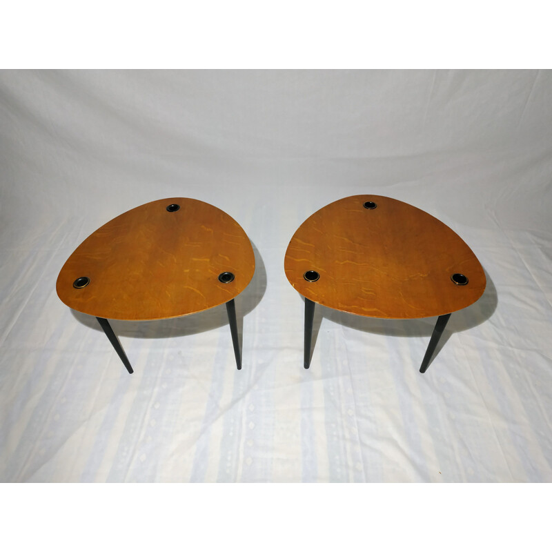 Vintage nesting tables Partroy by Pierre Cruege