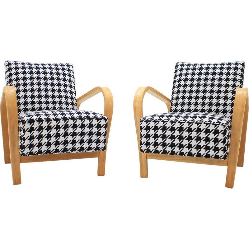 2 fauteuils vintage par Karel Kozelka, Antonin Kropacek, 1940