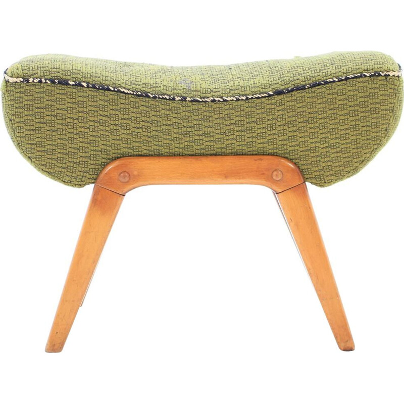 Vintage green footrest, Germany, 1970