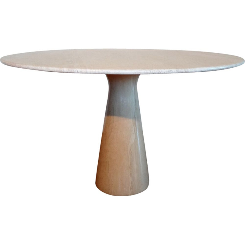 Vintage italian travertine table for Skipper 1970