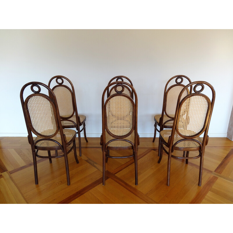 Set of 6 vintage chairs Thonet