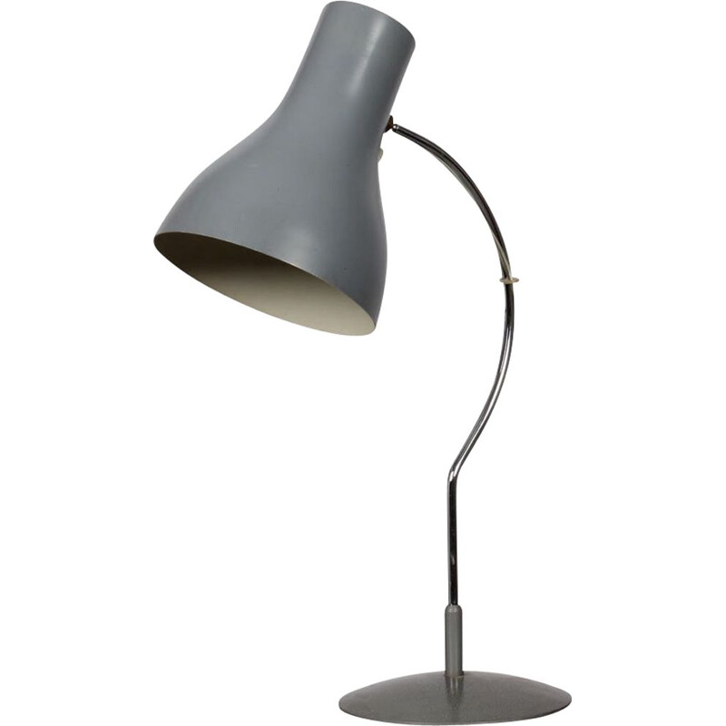 Lampe vintage pour Napako en métal gris 1960