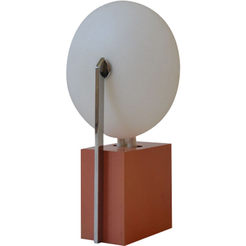 Vintage lamp for Verre Lumière in metal 1980