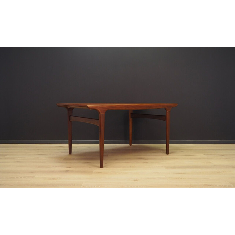 Vintage scandinavian teak table for Uldum 1970