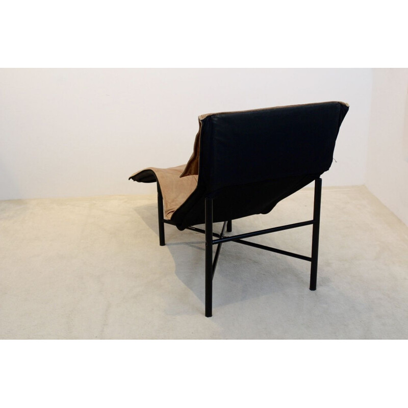 Vintage scandinavian Skye lounge chair for Ikea in cognac leather 1970s