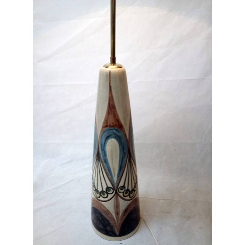 Vintage floorlamp for Søholm in ceramic and brass