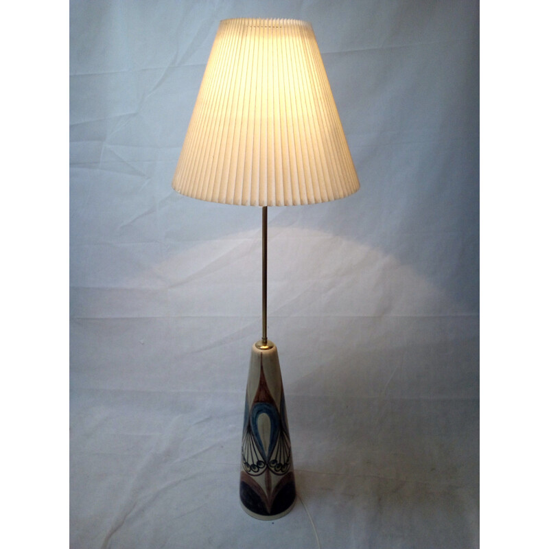 Vintage floorlamp for Søholm in ceramic and brass