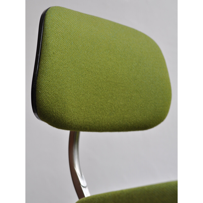 Vintage green Kevi chair for Kettel & Villadsen in metal 1980