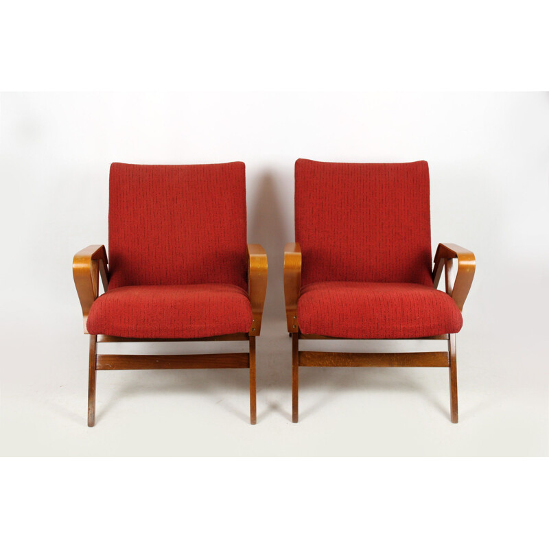 Set of 2 vintage armchairs from Tatra