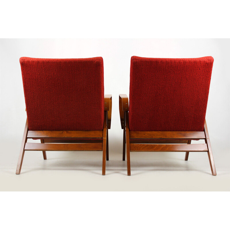 Set of 2 vintage armchairs from Tatra