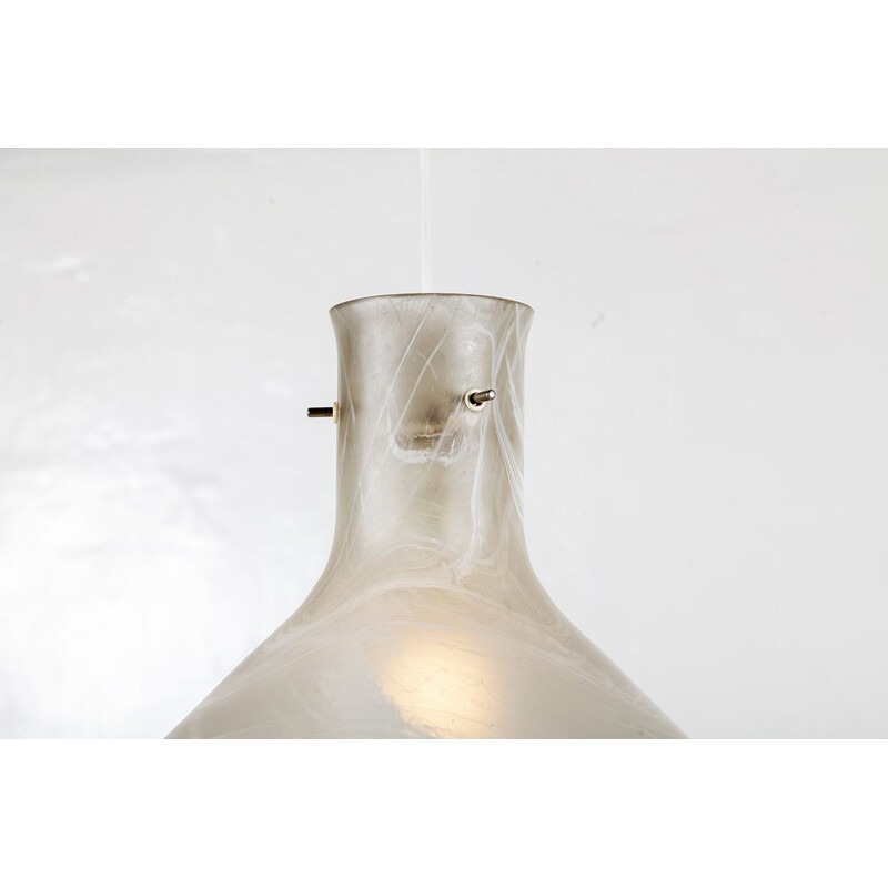 Suspension vintage en verre moderniste par Peill et Putzler