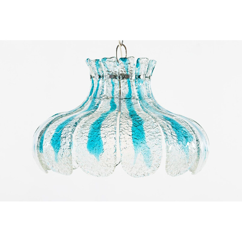 Vintage Murano glas bloemblad ophanging door Carlo Nason voor Mazzega