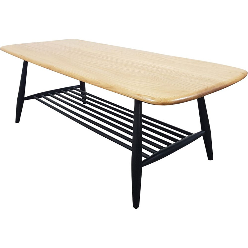 Coffee table in elm by Lucian Ercolani for Ercol