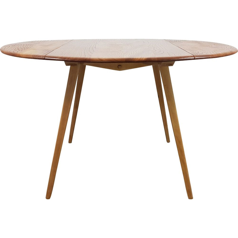 Vintage table in elm by Lucian Ercolani