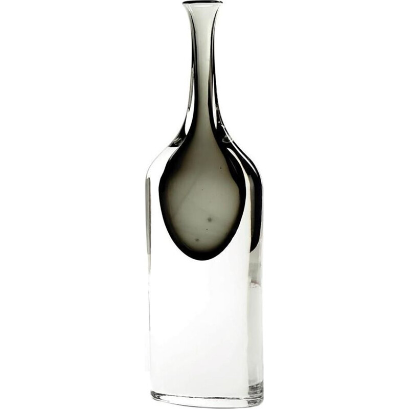 Vase vintage bouteille pour Cenedese en verre de Murano 1960