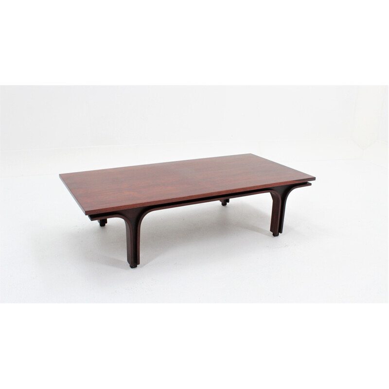 Vintage rosewood coffee table for Bernini 1960