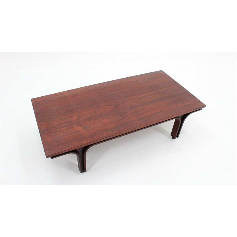 Vintage rosewood coffee table for Bernini 1960