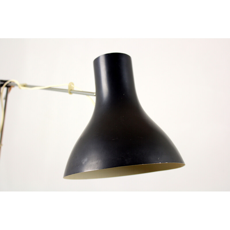 Lampe vintage pour Napako en métal noir 1960