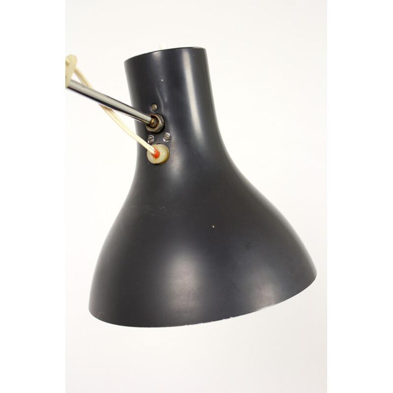 Vintage lamp for Napako in black metal 1960