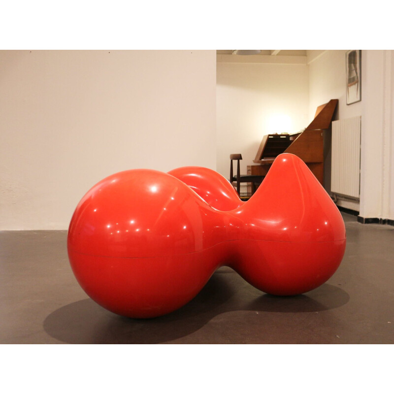 Tomato armchair in red fiber glass, Eero AARNIO - 1970s